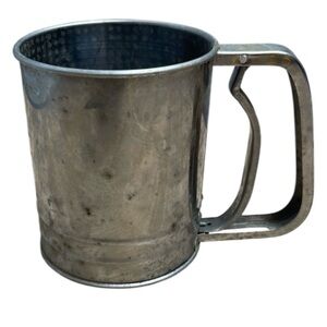 VINTAGE Flour Sifter Metal 2 Cup